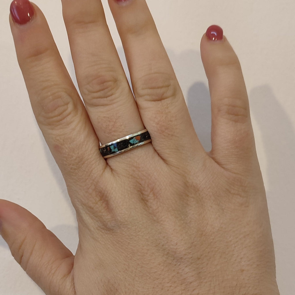 6 mm Double Memorial Inlay Band - Jos Atelier