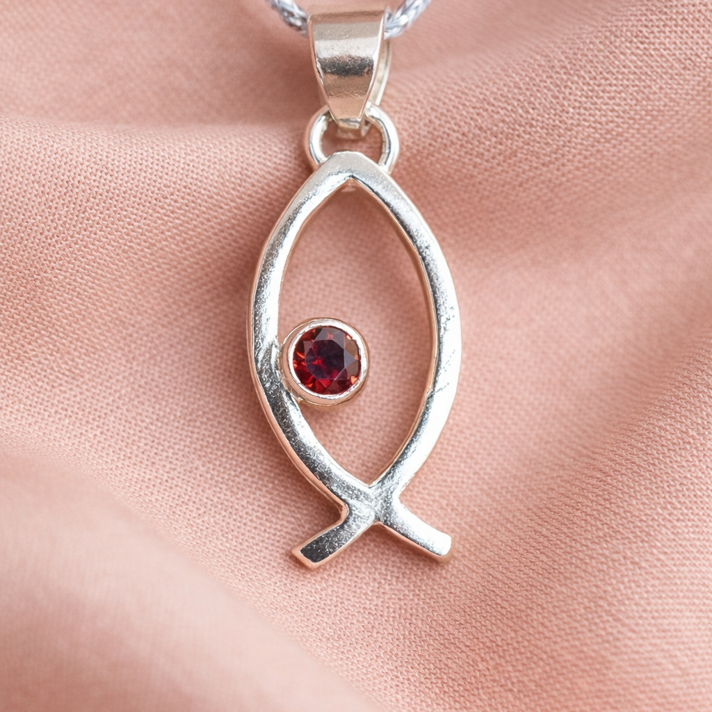 Handcrafted Silver 925 Ichtus Pendant