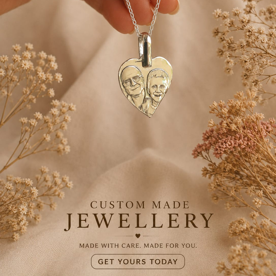 silver 925 engraved pendant