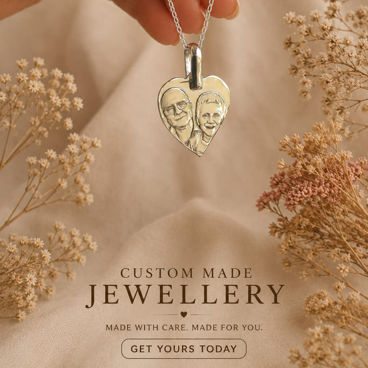 silver 925 engraved pendant