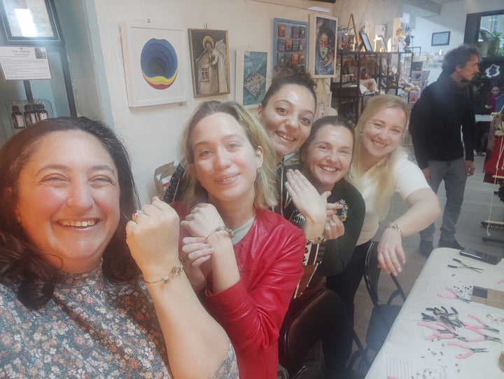 Wire beading Bracelet / Necklace workshop - Private Event
