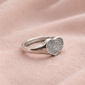 Custom Fingerprint or Paw Print Ring – Sterling Silver - Jos Atelier