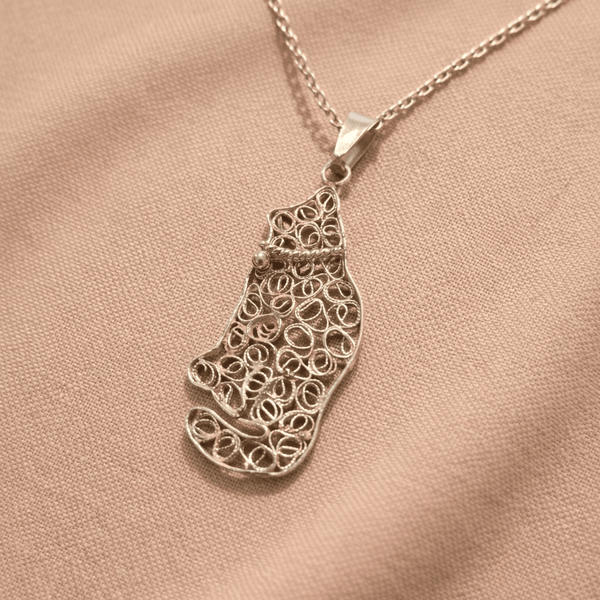 Filigree Cat Pendant - Jos Atelier