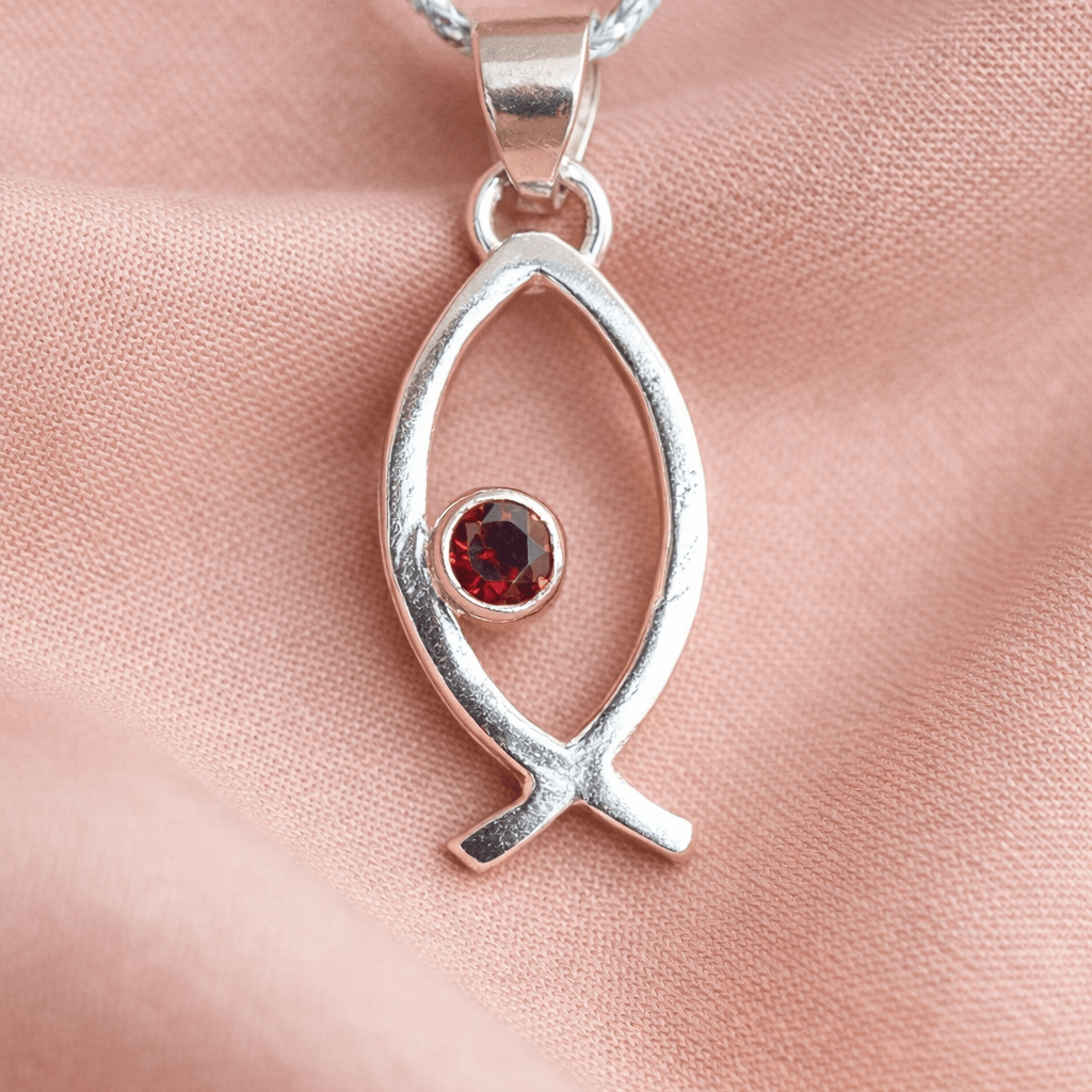 Handcrafted Silver 925 Ichtus Pendant - Jos Atelier