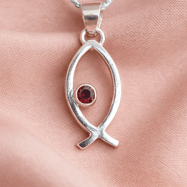 Handcrafted Silver 925 Ichtus Pendant - Jos Atelier