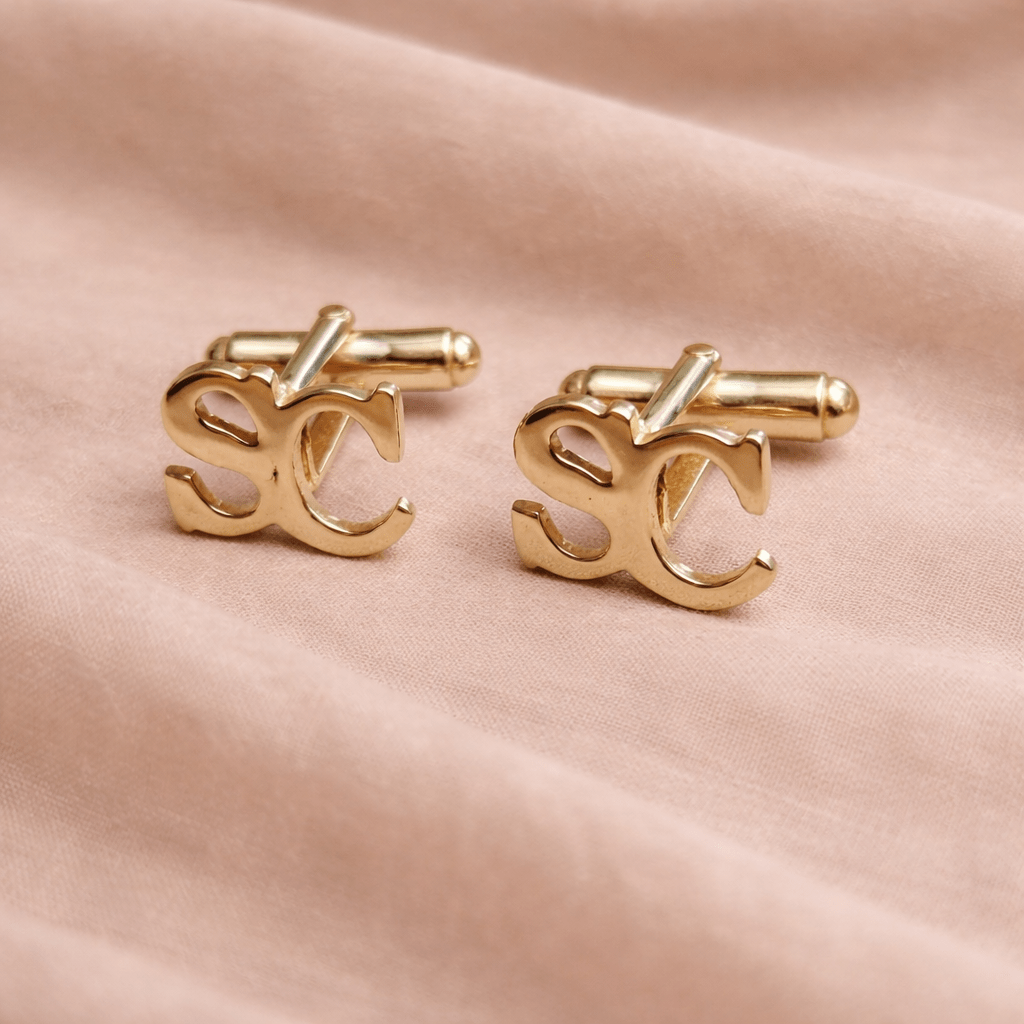 Initial Cufflinks - Hand pierced to perfection - Jos Atelier