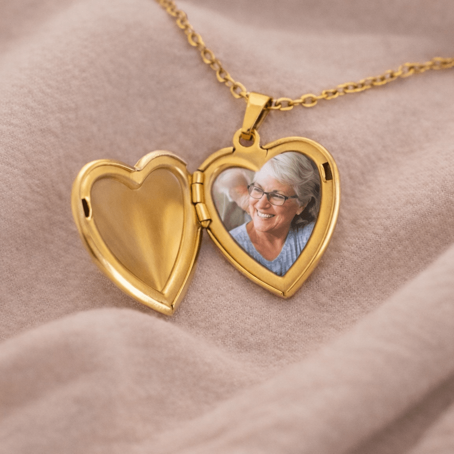 Personalised Heart Photo Locket Pendant - Jos Atelier