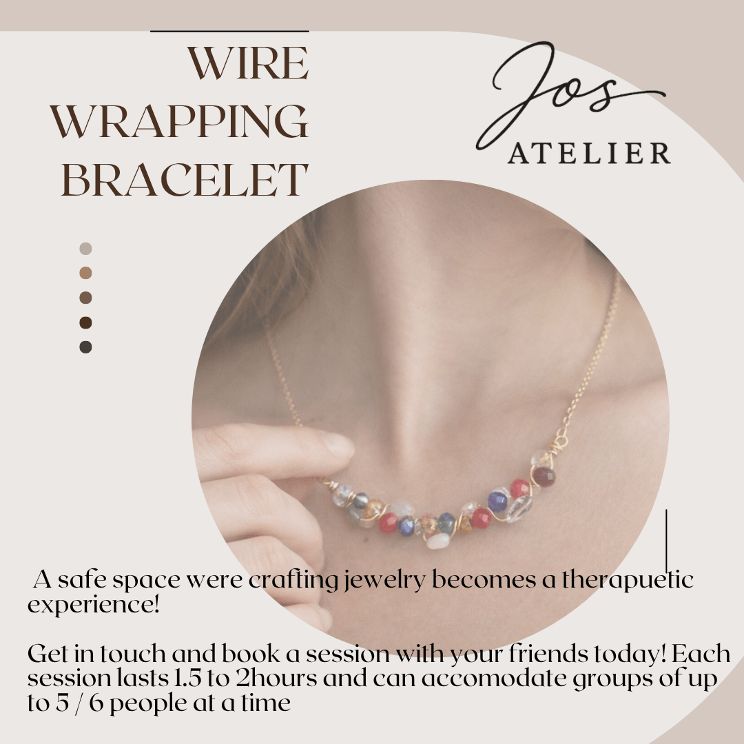 Wire beading Bracelet / Necklace workshop - Private Event - Jos Atelier